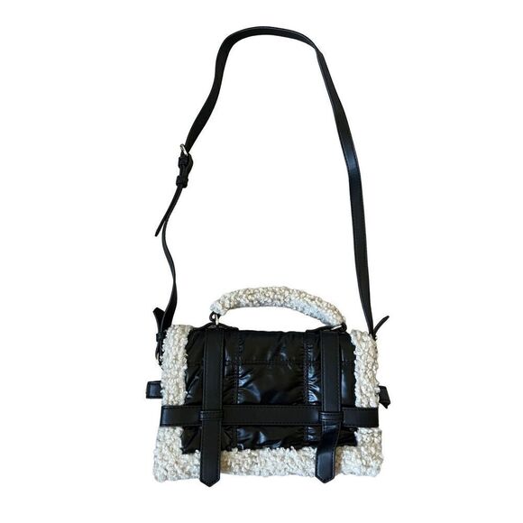 ZARA QUILTED CITY BAG Blogger’s Favourite Leather Sherpa - Picture 6 of 16